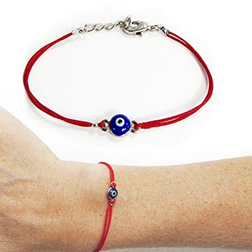 Lisli Fashion Women Evil Eye Red String Kabbalah Bracelet Nazar Charm Protection Hand Wear Accessory