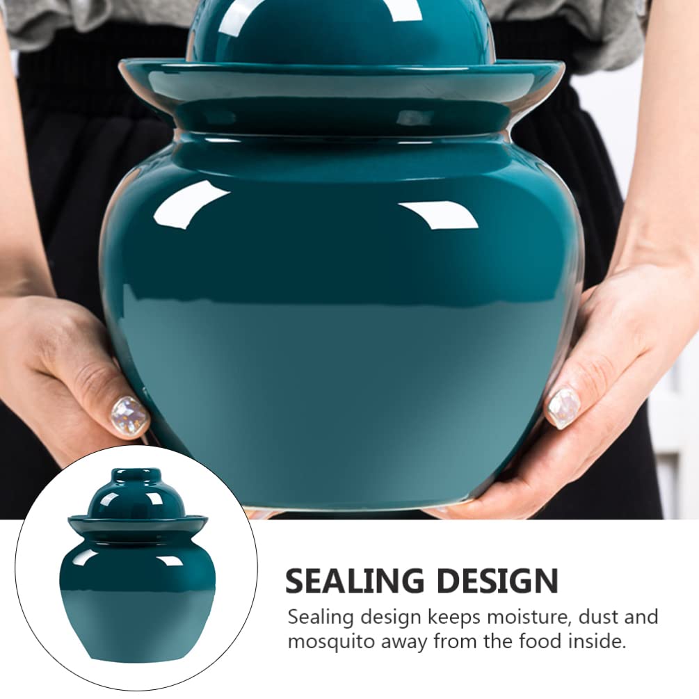 Amazon｜中国製陶器製漬物瓶、陶器製発酵容器、発酵蓋、中国製陶器製