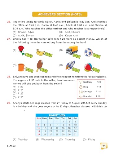 Image of MTG International Mathematics Olympiad (IMO) Workbook Class 2 - Chapter-wise MCQs with Achievers Section - SOF Olympiad Books For 2026-27 Exam