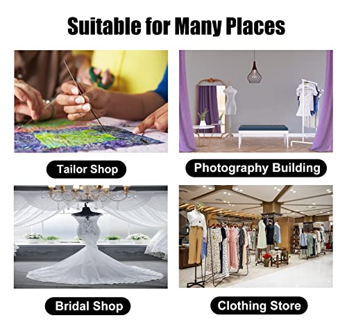 Ljhu Mannequin Dress Form Female Silver Mannequin With Removable Hair, Realistic Durable Medium Cool Manikin, Mannequin Dummy For Ceremonial Robe Coat Clothing Store (Color : Style2) #TOP5