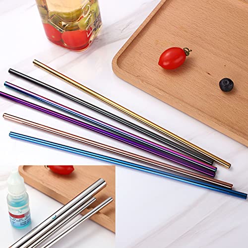 20 Pcs Cannucce Riutilizzabili in Vetro e Acciaio