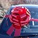 Produktbild Riesige Schleife für Autos (42 cm), mit 6 Meter langem Band, für Autos, Fahrräder, große Geburtstags- und Weihnachts-Geschenke, metallisch rot