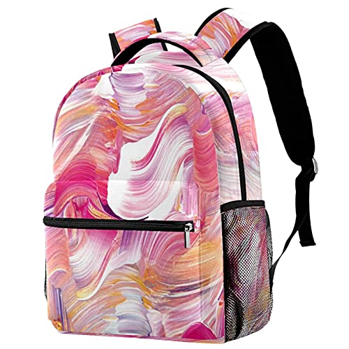 Sac à dos voyage loisirs rose avec porte-bouteille fille garçon et étudiant