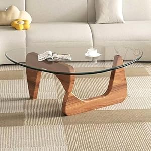 Modern Glass Coffee Table, Mid Cent...