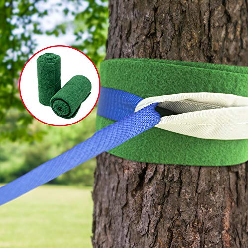 OLIKER Ninja Warrior Obstacle Course for Kids Ninja Slackline 44 Feet Monkey Bar Kit Adjustable Position Outdoor Play Equipment Ninja Line for Kids Backyard Obstacle Training with Rope Ladder - Thumbnail 4