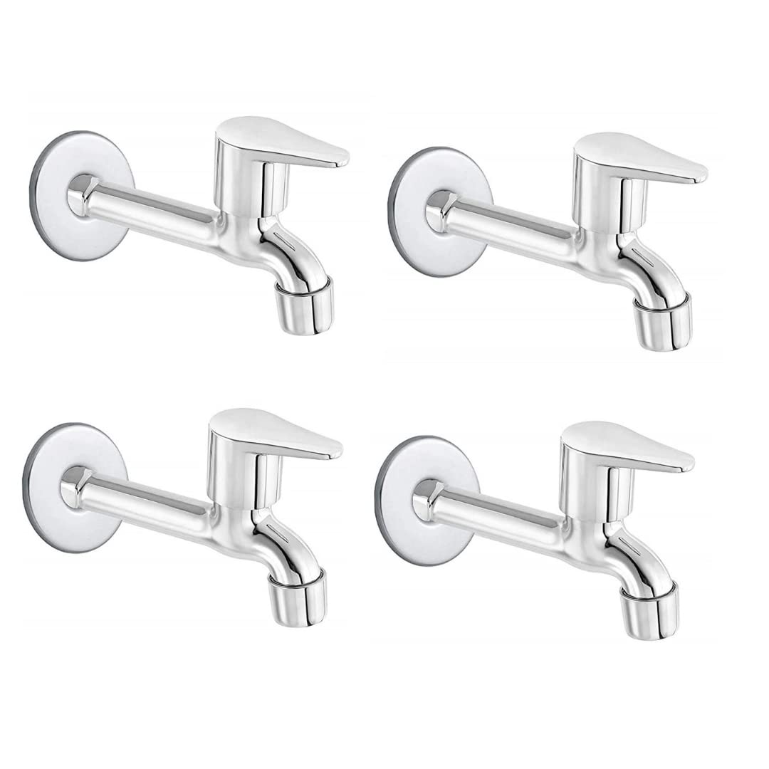 Cossimo Stainless Steel Fuion Long Body Bib Cock Tap for Bathroom, Chrome, Silver (1/2" Inch, 13 mm) - Set of 4 (B09MNSDT1Y) Amazon Price History, Amazon Price Tracker