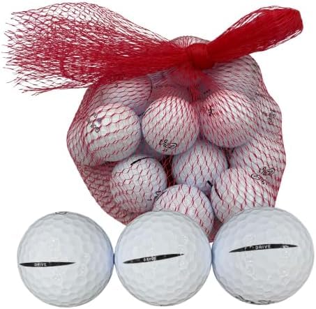 Golf Ball Planet 5A/Mint Recycled Used Golf Balls for Vice Drive in Excellent Condition (12 Pack, White)