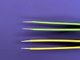 LahGum Metal Super Sharp Pointed Tweezers Precision Fine Point Tip Ingrown Hair Removal Kit - Extra Thin Stainless Facial Hair Remover for Face 2 pack