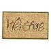 Abbott Coir Fibre Doormat, Welcome, Natural Material