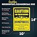 Caution No Trespassing HoneyBees Please Do Not Disturb The HoneyBees Sign, 10