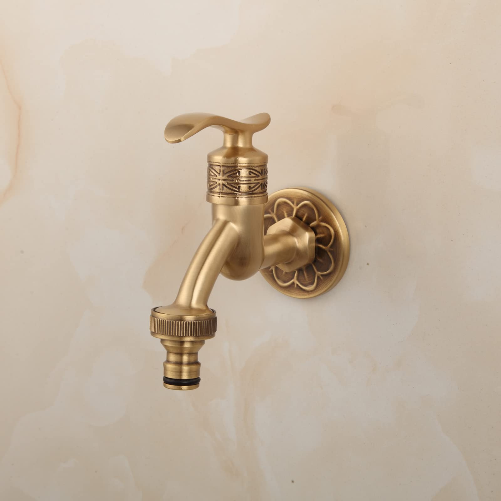 Retro Wall Mounted Brass Faucet for Washing Machine Mop for Pool Garden, Short 1 - Image 2