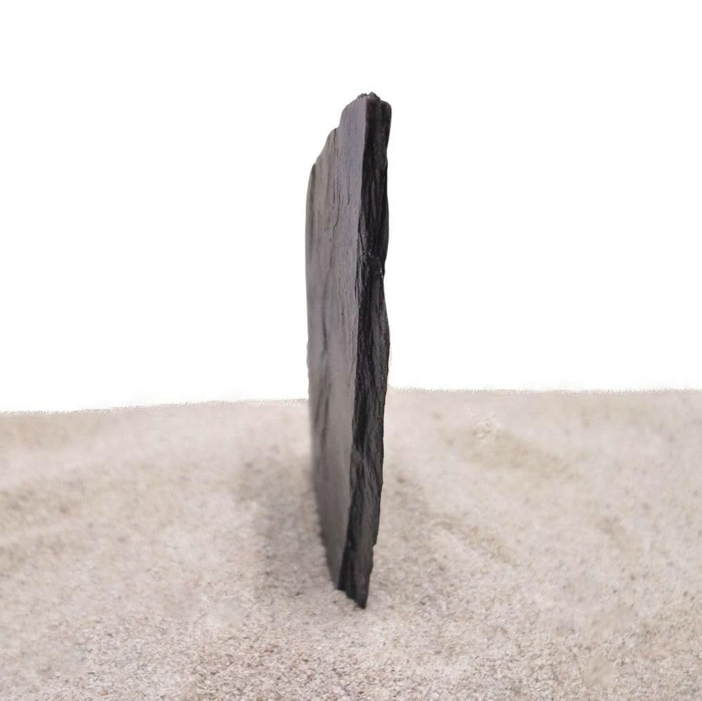 AquaOne Piastre per Acquario in Ardesia | Pietre Naturali 1 Pezzo di Ardesia 1,4-2,0 kg | Dimensioni 10-30 cm per Pietra | Decorazione per Aquascaping, Terrario