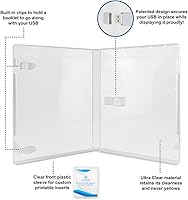 Vista 3 de Flash Pac® - Funda para unidad flash USB, súper transparente y compatible, color blanco, 1 GB USB, paquete de 25