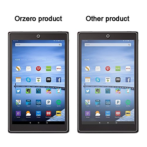 Orzero (2 Pack) For All-New Kindle Fire Hd 10 Kids Edition 2018, Kindle Fire Hd 10 2017 (Upgraded) Tablet Tempered Glass Screen Protector, 9 Hardness Anti-Scratch (Lifetime Replacement) #TOP3
