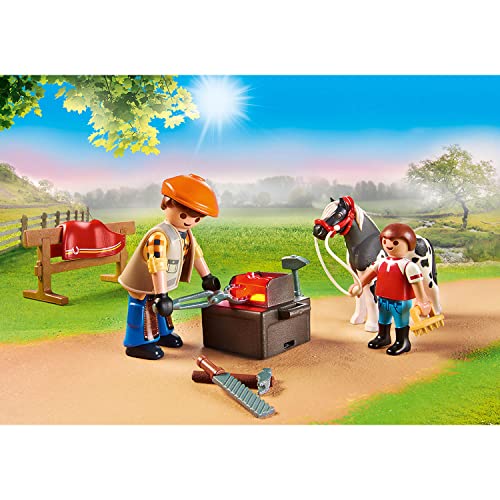 Playmobil Ferreiro com Carro - Country - 70518
