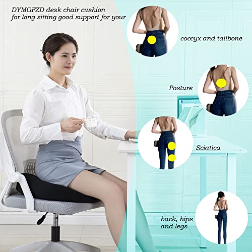 Dymgfzd Office Chair Cushions For Back And Butt, Ergonomic Chair/Seat Cushion For Long Sitting, Sitting Pillow For Automobile, Wheelchair, Computer Chair And Office Chair Hip Support Black #TOP1
