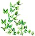 Produktbild MissBirdler 24 Schmetterlinge Grün 3D Effekt Kühlschrank Schmetterling Magnet Wandtattoo Wand Fenster Aufkleber Dekoration Wanddekoration Wohnzimmer Küche Kinderzimmer Deko Wall Sticker