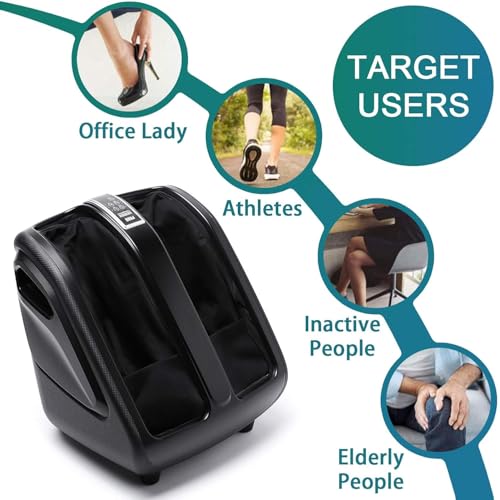 Image of Apollon Smart Lite KC16 Leg, foot, Ankle, & Calf Massager, For Pain Relief Heating Therapy With 3 Levels of Intensity, Multiple Massage Combination, 3 Auto Programs, 3 Level Speed, Auto timer control, With 360 full Wrap Airbags & Rollers Massage