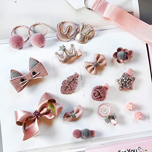 36 PCS Baby Hair Clips Set for Little GirlsVEGCOO Hair Rops Barrettes, Baby Girls Hair Accessories for Baby Girls Toddlers Kids Children as Birthday Christmas Children's Day Gift