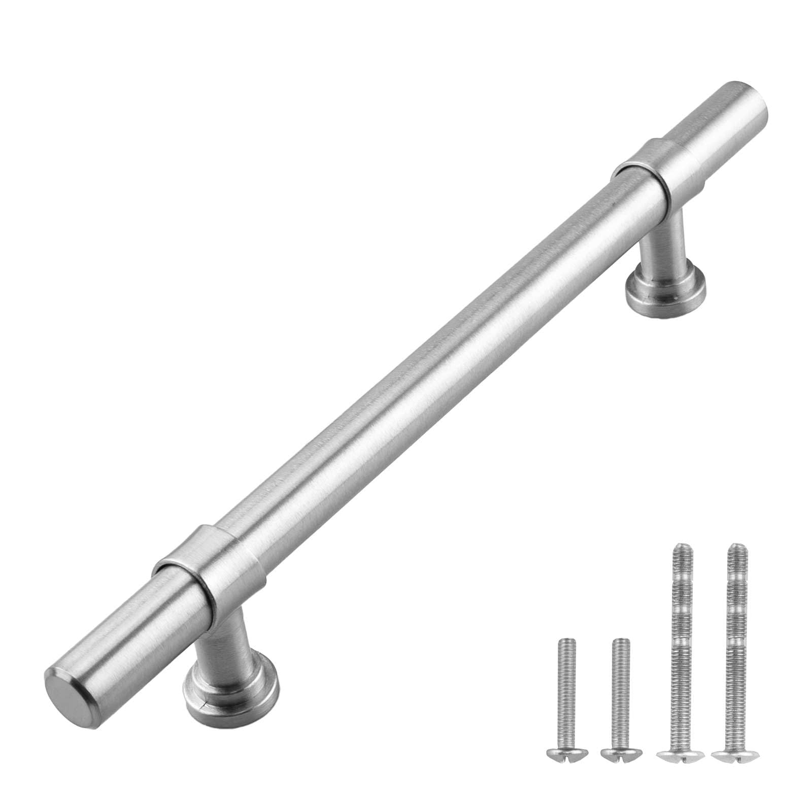 Poignées de meuble nickel brossé 128mm pour rénover vos placards