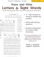 Trace and Write: Practice Tracing Alphabet Letters, Animal Words, Sight Words, and Sentences 151469199X Book Cover
