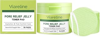 Pore Relief Jelly Toner Pad, 70 Pads | Hydration & Pore Care, Glycerin Formula, Soft & Tear-Resistant, All Skin Types, Smooth & Supple Skin