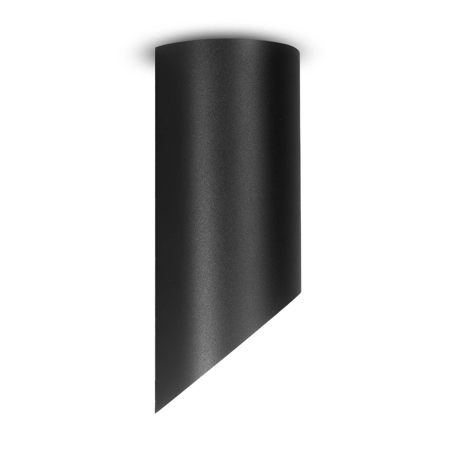 Maclean Foco de Superficie con Casquillo GU10 hasta 40W | Lámpara de Techo de Aluminio para Uso Interior | Diseño Moderno | 55x130 milímetros (Negro, 1 unidad, sin bombilla incl.)