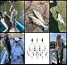 HCHinn Alabama Rig for Bass Striper Fishing Lures Baits 5 Arms Umbrella A-Rig Swimbaits with 8 Willow Leaf Blades for Trout Perch Walleye Freshwater/Saltwater Boat Trolling and More