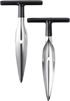 2 Pcs Coconut Opener Set, Stainless Steel, Silver, Durable & Easy to Use