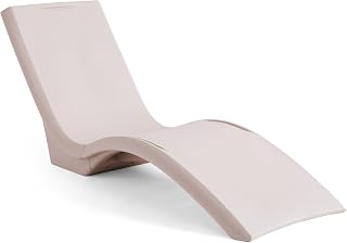 Step2 Vero Pool Lounger, in-Pool Chaise Lounge Chair for Tanning Ledges up to 12 in, Outdoor Patio Chair, Weighted, Earthy Tan w/Speck