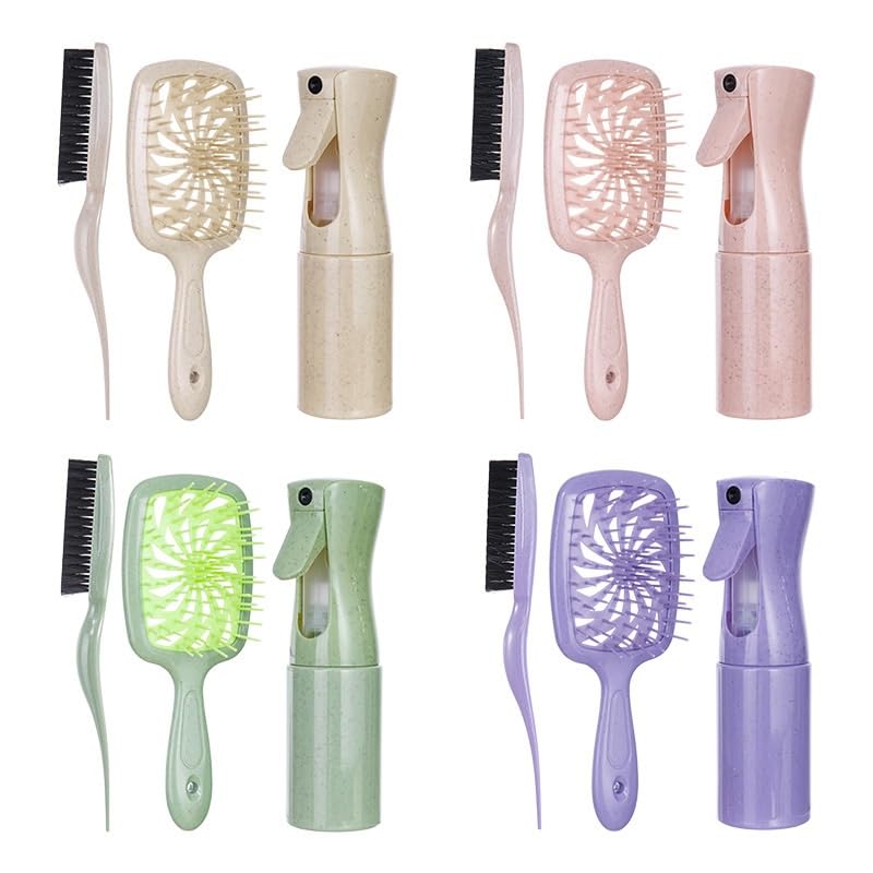 Hair Styling Comb Fluffy Makeup Continuous Spray Bottle Set