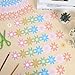 12Pcs Daisy Flower Magnetic Bulletin Board Borders Pastel Flower Classroom Decorations Colorful Floral Magnetic Border Strips Reusable Border Trim for Back to School Home Office Door Chalkboard Decor