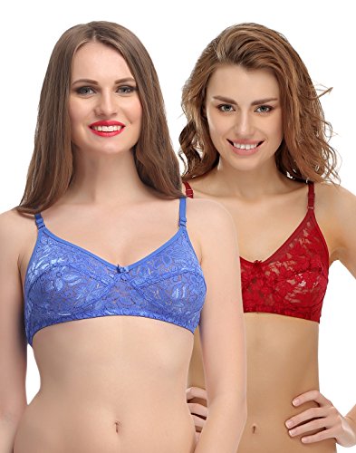 Image of Clovia Women's Pack of 2 Non Padded Full Coverage Bra