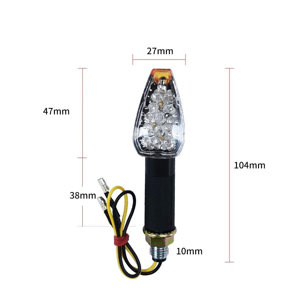 Indicatori di Direzione Indicatori di direzione moto per har&ley per KAW&ASAKI per Yam&aha per Suzuki Luci lampeggianti per moto universali di segnalazione anteriore posteriore