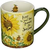 Lang Sunflowers Mug by Debi Hron, 14 oz, Multicolored