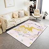 Tapis à usages multiples : Le tapis convient à la chambre à coucher, au salon, à la salle à manger, au dortoir, à l'appartement, aux couloirs, aux entrées, à la salle de jeux, au bureau à domicile, au bureau ou au foyer, à la salle de beauté, à l'aire de jeux des enfants, à l'aire de lecture de la salle de classe, à l'avant du canapé sectionnel et du siège d'amour, sous une table basse, pour couvrir le sol carrelé ou les planchers en bois dur.