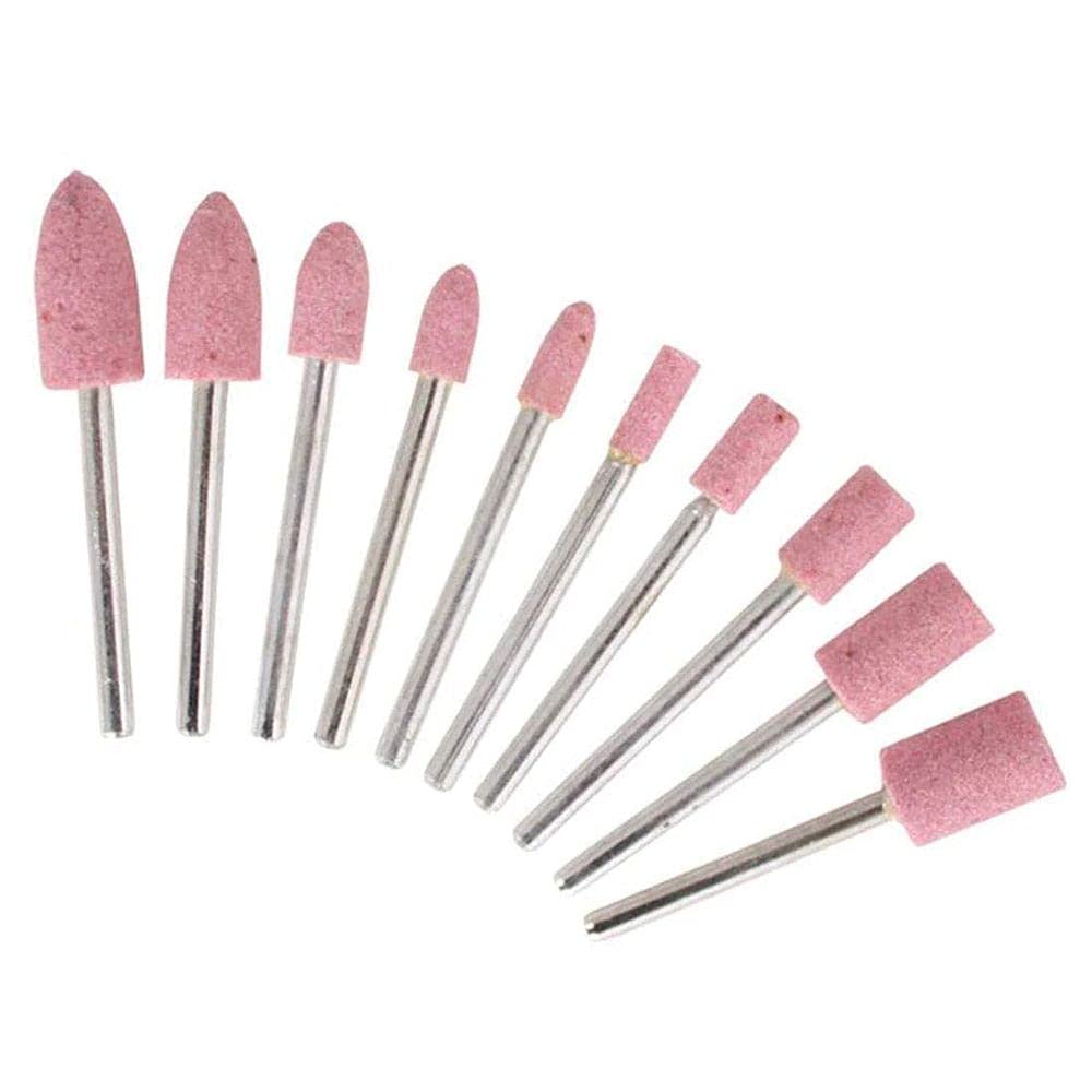 DIY DIYC-10263 Crafts 1/8" Mini Shank Abrasive Mounted Stone Polish Grinding Wheel Rotary Tool for Rotary Abrasive Tool 4mm 5mm 6mm 8mm 10mm Grinder Accessories (Pack of 2 Sets 10x2, Pink Multi)-image-40