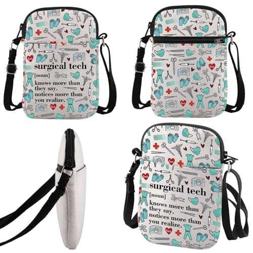 JNIAP Nurse First Assist Gift Surgical Tech Definition Crossbody Bag Surgical Tech Week Gift4