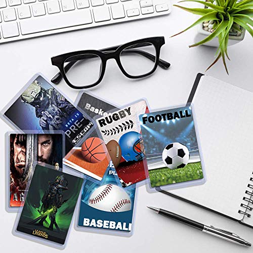 400 PCS Trading Card Sleeves Toploaders Set, Penny Sleeves Card Protector Holders Perfect for MTG, Pokemon Cards Collection and Protection(Includes 200 Thick Toploaders & 200 Soft Sleeves)