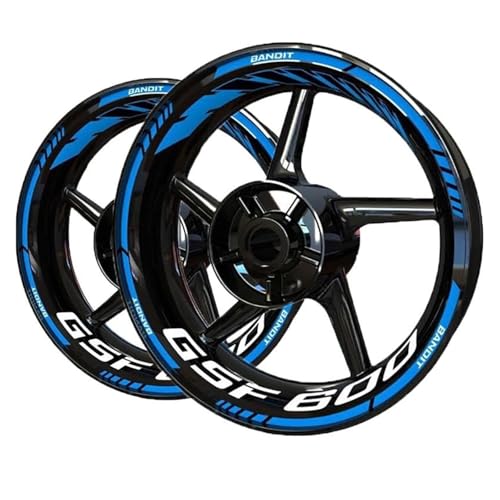 Autocollants Roues Moto Ensemble D'autocollants Accessoires pour Suzuki GSF600 GSF 600 pour Bandit(Style 5)
