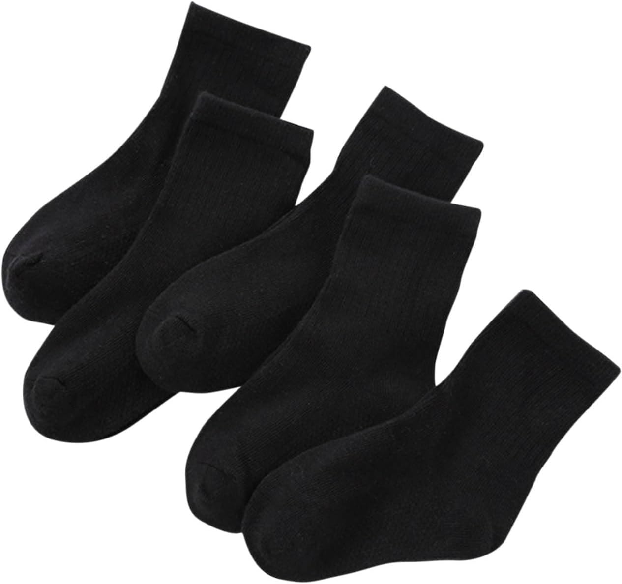 Girls Ankle Socks 3 Pairs Plain Stretch Casual Daily Socks