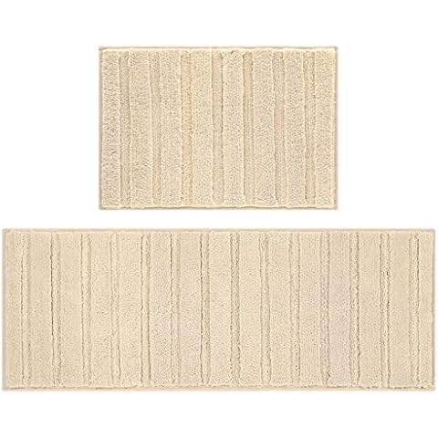 Homodeco Bad-Matte rutschfeste Saugfähige Badematte Fluffy Mikrofaser-Badteppich Cover