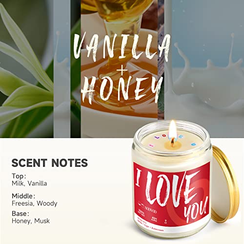 Love You Scented Candle Gifts For Women, Girlfriend, Wife, Vanilla, Sugar, And Buttercream Aromatherapy Soy Wax Candle For Home, Valentine's Day Gifts, Birthday Candle - 40 Hour Burn Time 9Oz #TOP7