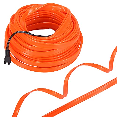 Luces coche interior USB cable EL tira naranja de 10 metros para salpicadero 5
