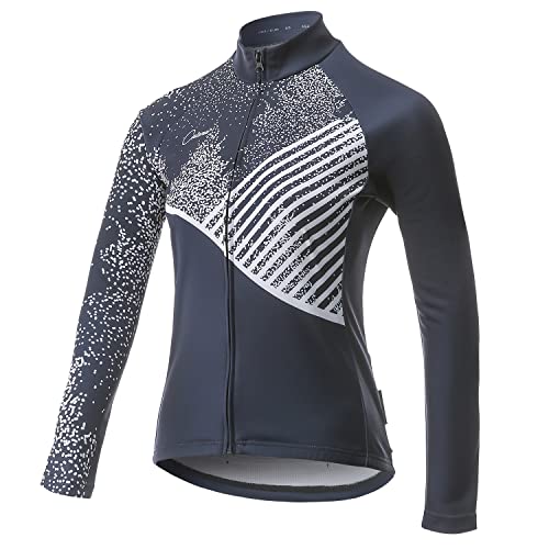 CATENA Maillot de Ciclismo de Manga Larga para Mujer con Tejido Transpirable de Secado rápido Camiseta térmica Otoño e Invierno