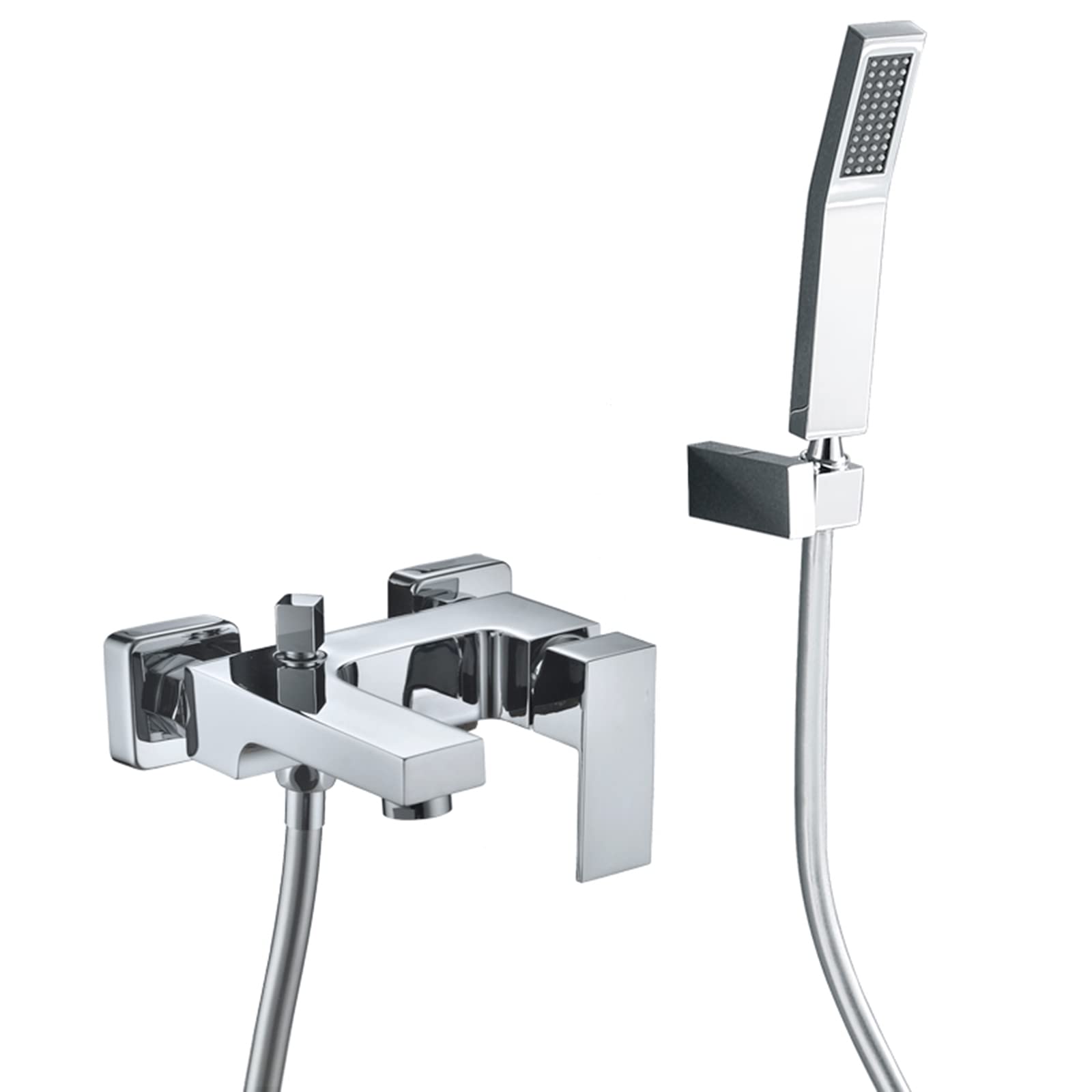 Robinet de douche en laiton chromé de haute qualité pour une salle de bain moderne et durable