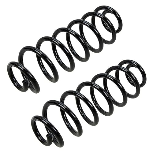 ATEC GERMANY 2x Muelle suspensión trasera izquierda y derecha compatible con SEAT ALTEA (5P5, 5P8), SKODA SUPERB 2 (3T4), VW PASSAT B7 (365) (362), TIGUAN (5N_), PASSAT B6 (3C2) (3C5)