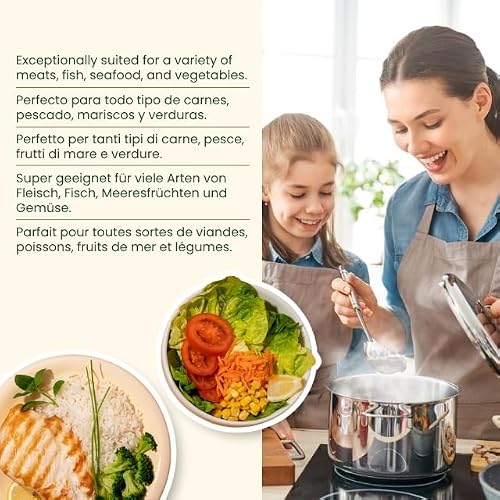 Miniatura 5 de Premium Seasoning Sazonador Sal Pimienta Ajo Y Limón, 100 Natural Sin Ingredientes Artificiales, Lemon Pepper With Spices, Especias Para Cocinar Hamburguesa Costillas Pollo Pescado Y Otros, 275g