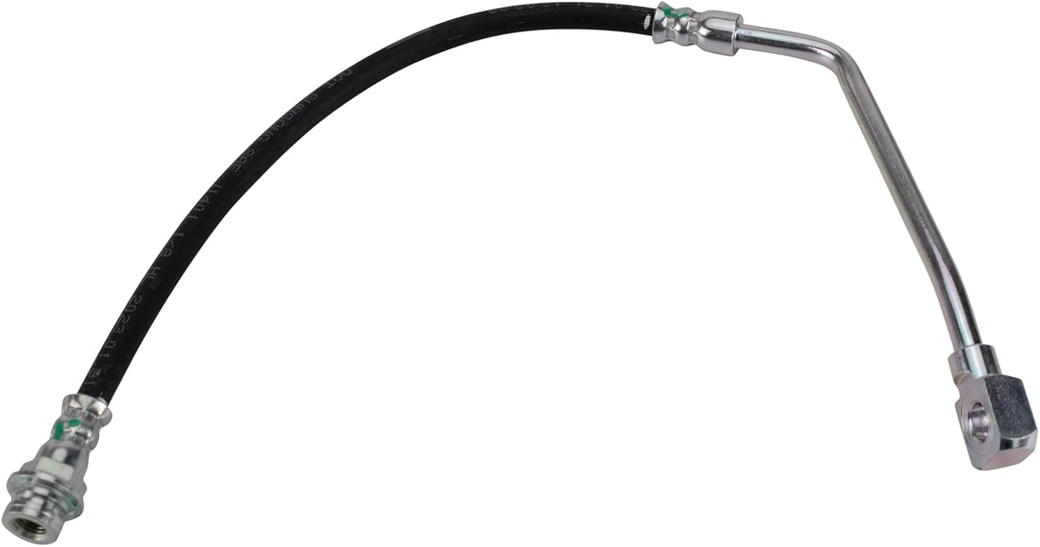 TRQ Front Driver & Passenger Side Brake Hose Set 2 Piece for 1988-1999 Chevrolet K1500 1988-1996 K2500 1992-1999 GMC K1500 1992-1996 K2500 1992-1999 Yukon 99 Cadillac Escalade 7200LB GVW