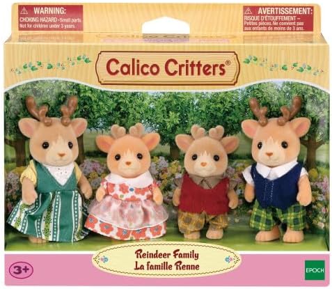 Calico Critters - Reindeer Family - Collectible Dollhouse Figures